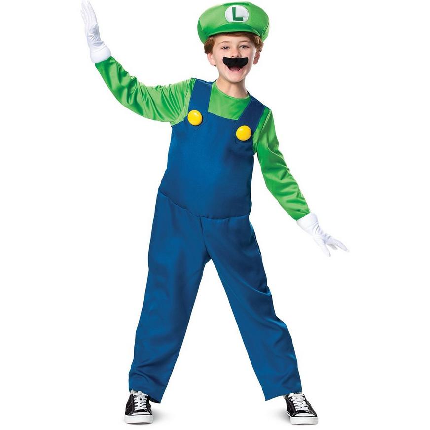 Boys Luigi Costume Deluxe - Super Mario Brothers