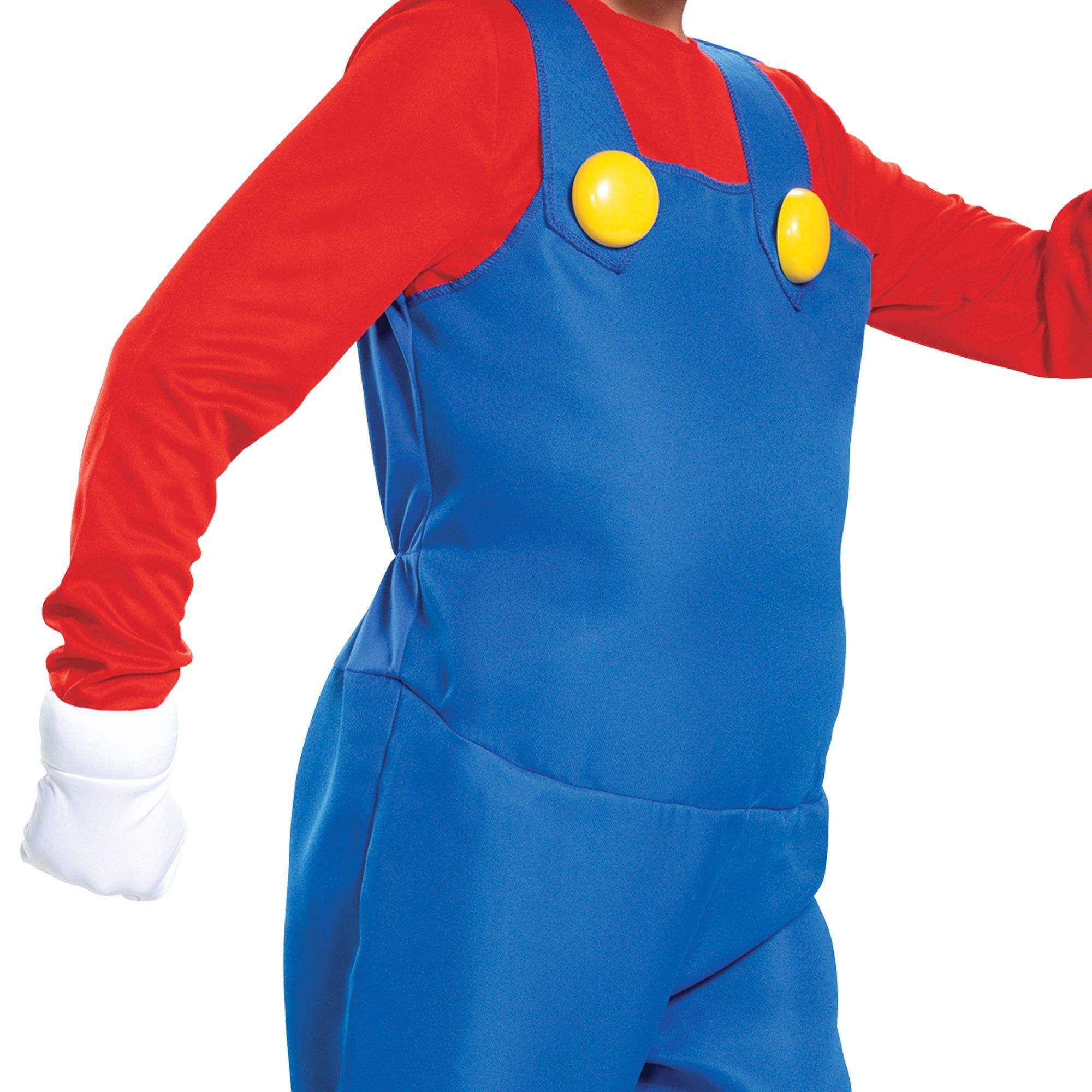 The Super Mario Brothers Boys Mario Deluxe Costume