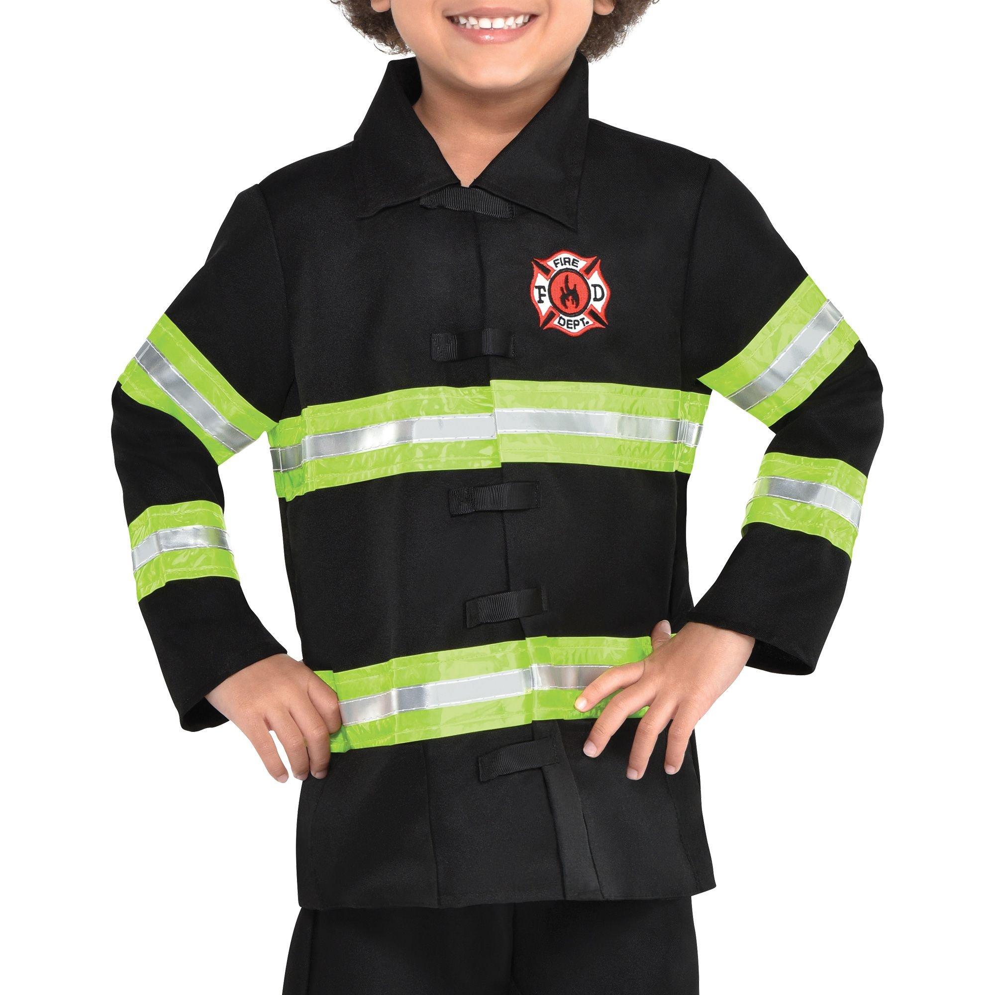 status arbejde sygdom Boys Reflective Firefighter Costume | Party City