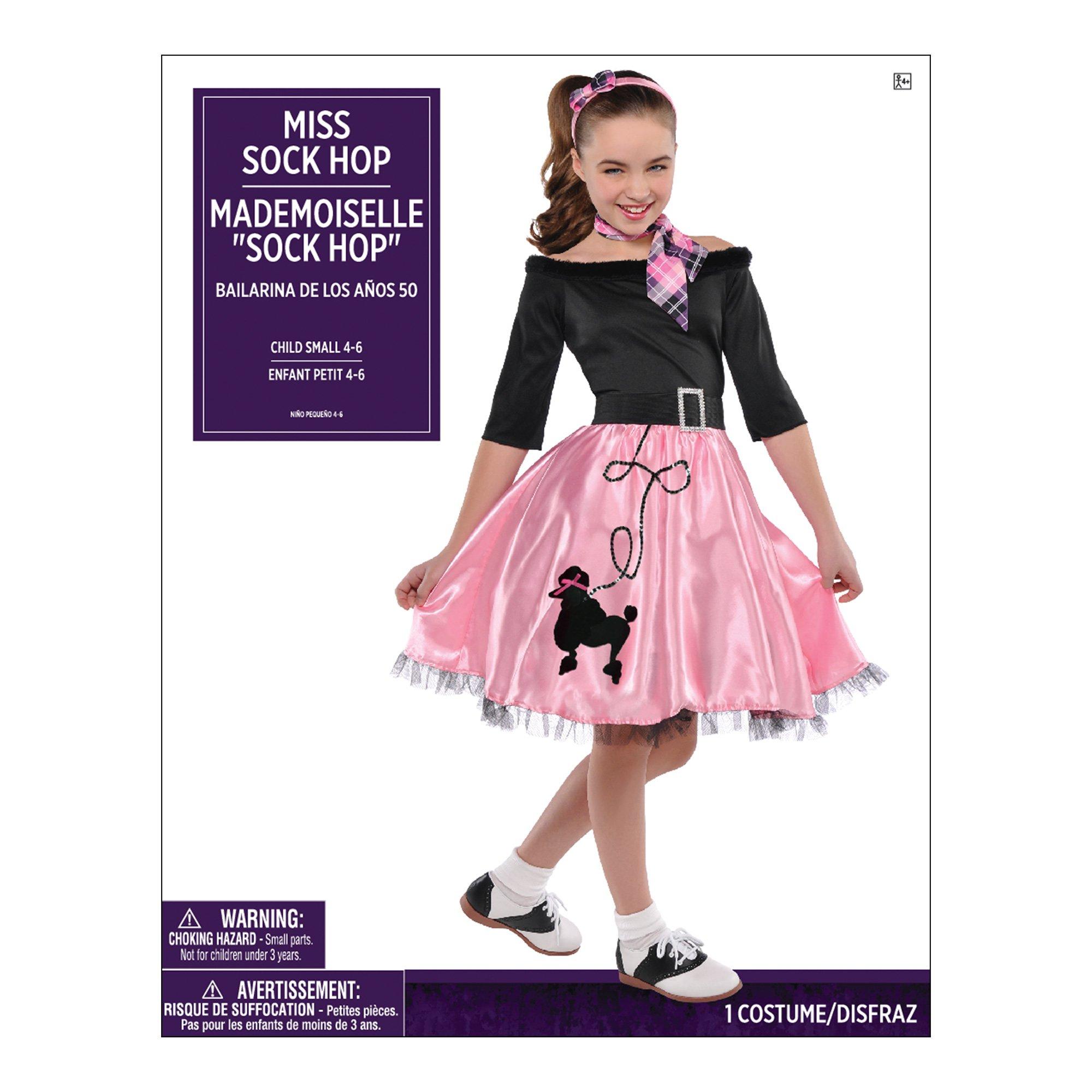 Girls Miss Sock Hop Costume