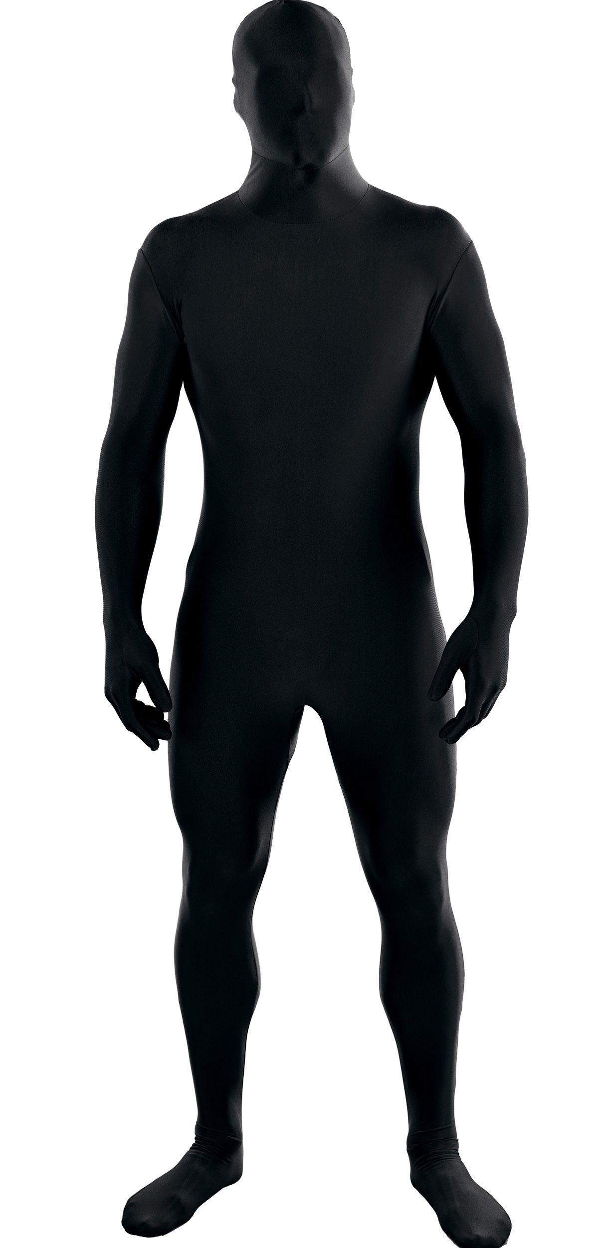 Zentai Catsuit, Body suit black spandex for men and women, Mask, hands,  feet and