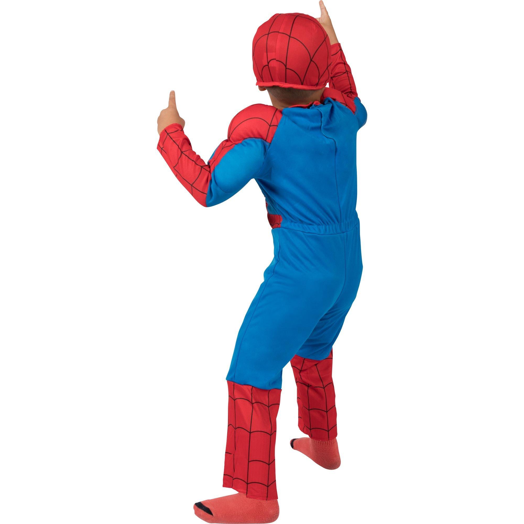 Spiderman Costume Boys kids light up Spider Size T FREE MASK T (2-3)