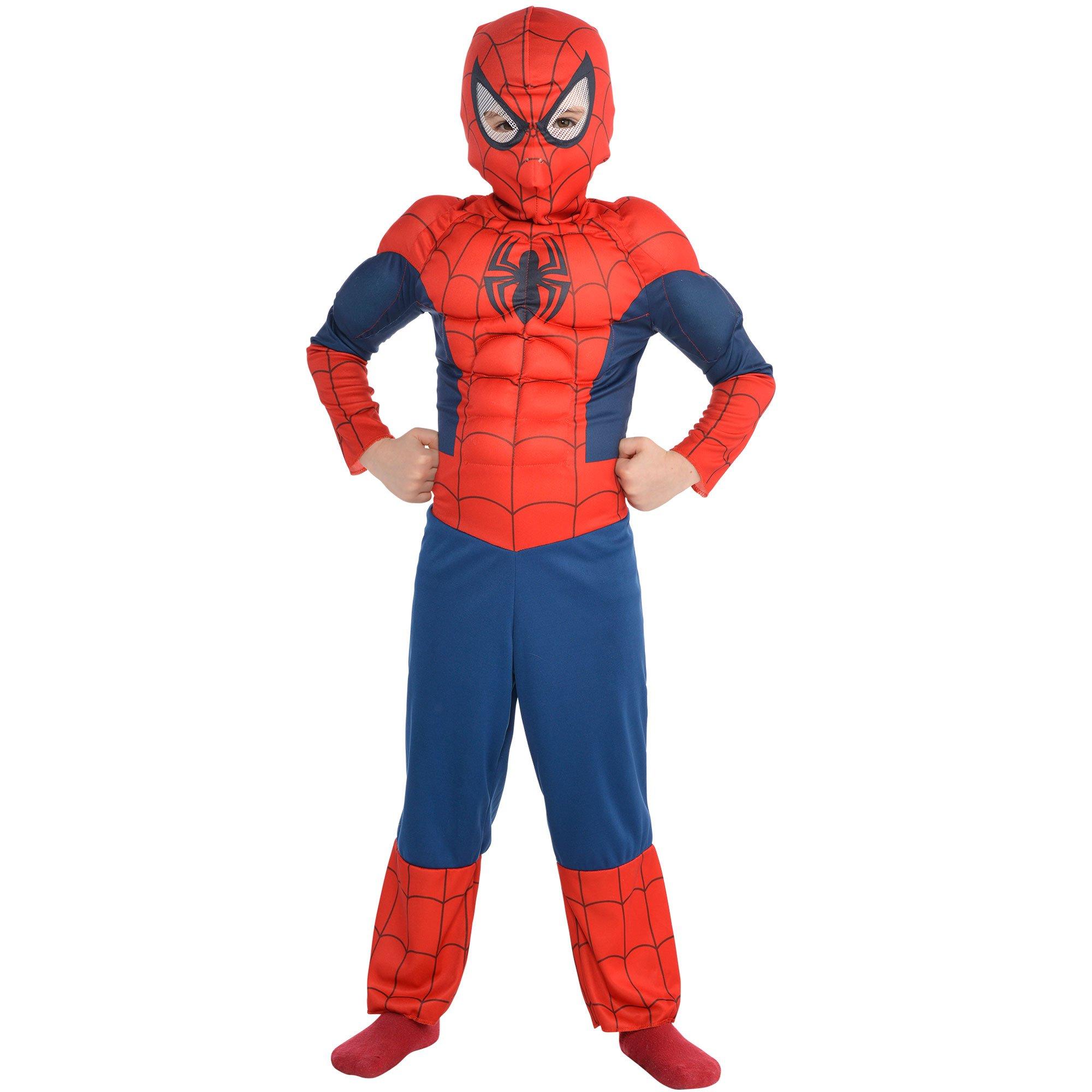Automatisering Champagne buitenspiegel Boys Classic Spiderman Muscle Costume | Party City
