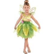 Disney Store Fairies Tinkerbell Costume Dress W/Tights 