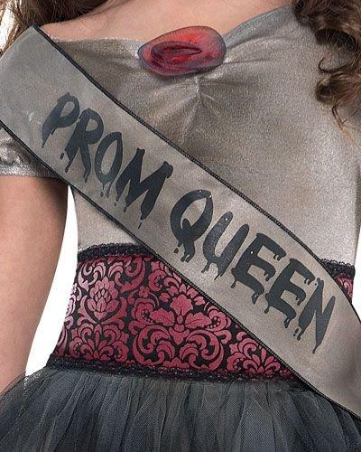 PROM QUEEN SASH Pageant Beauty Queen Halloween Fancy Dress Outfit Cheap  Costume
