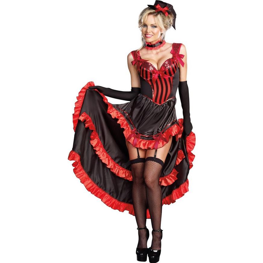 Adult Can-Can in Paris Dancer Costume