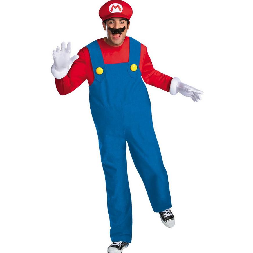 Adult Mario Costume Plus Size Premium - Super Mario Brothers