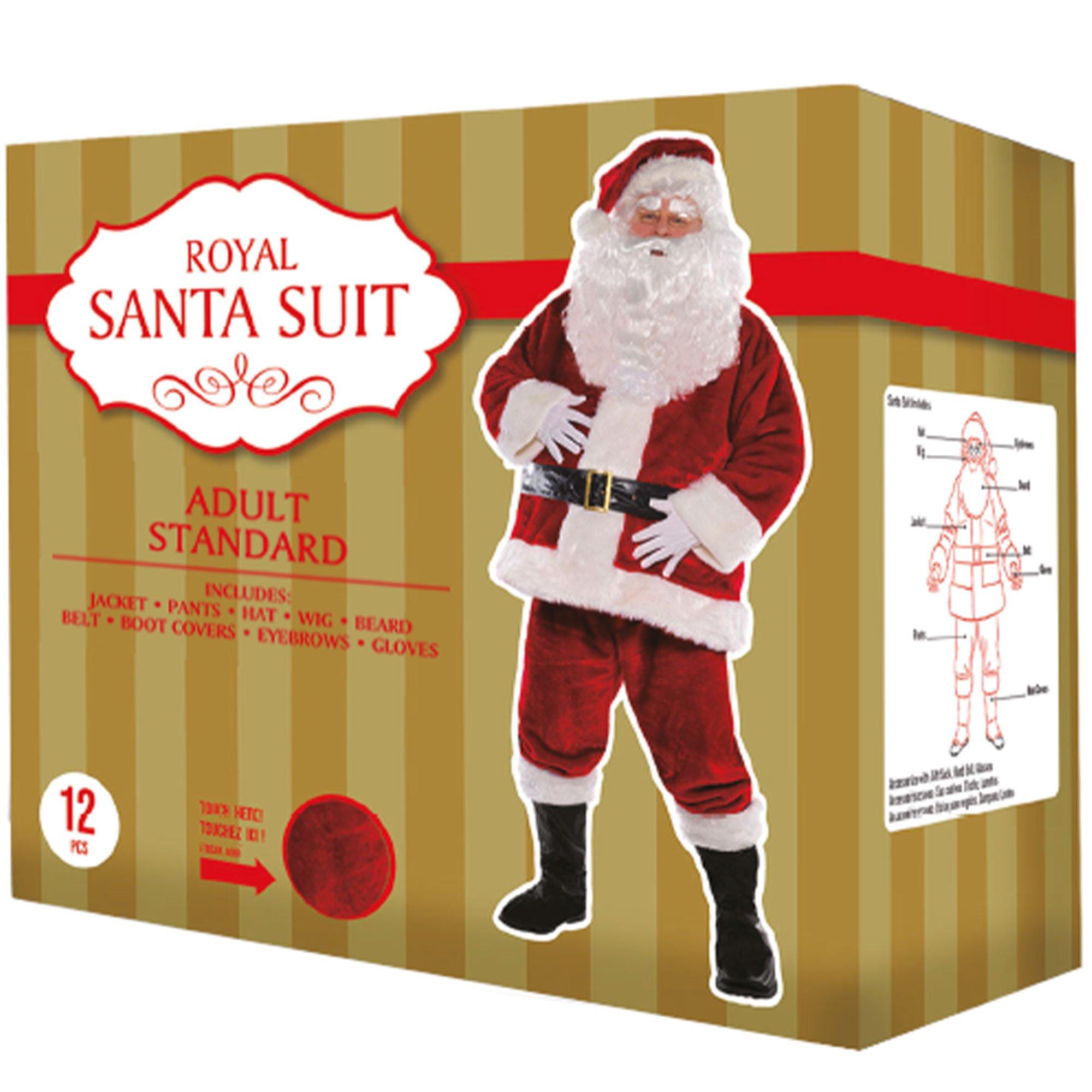 Adult Royal Santa Suit 12pc