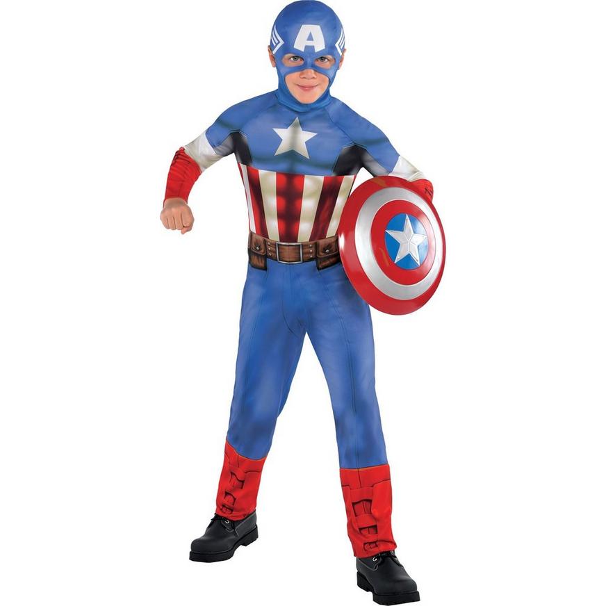 Boys Captain America Costume Classic | Party City