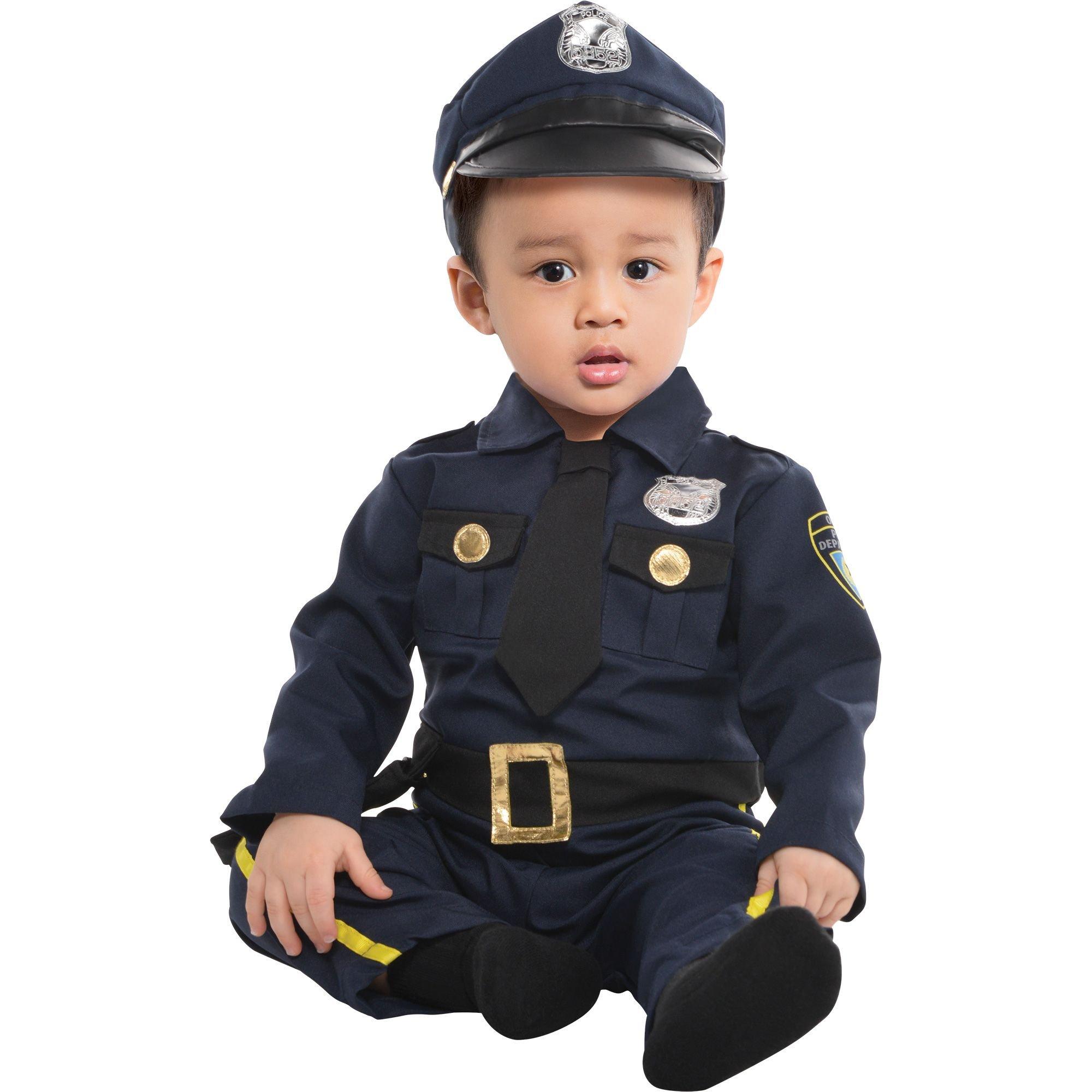 Police Boy Cop Officer Uniform Fancy Dress Up Halloween Toddler Child  Costume - Parties Plus