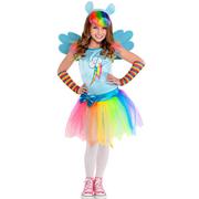 My Little Pony RAINBOW DASH Child Costume Dress Headband Girls Kids M 7-8 
