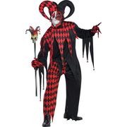 The city curly Faial Adult Krazed Jester Costume | Party City
