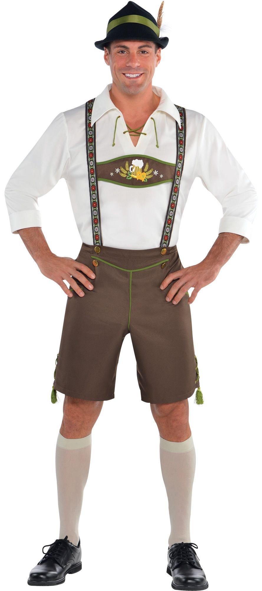 Real Men Wear Lederhosen German Mens T-shirt Oktoberfest Beer Tee