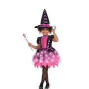 Womens Sequin Sparkle Witch Hat w/ Spiders & Net Halloween Costume Accessories 