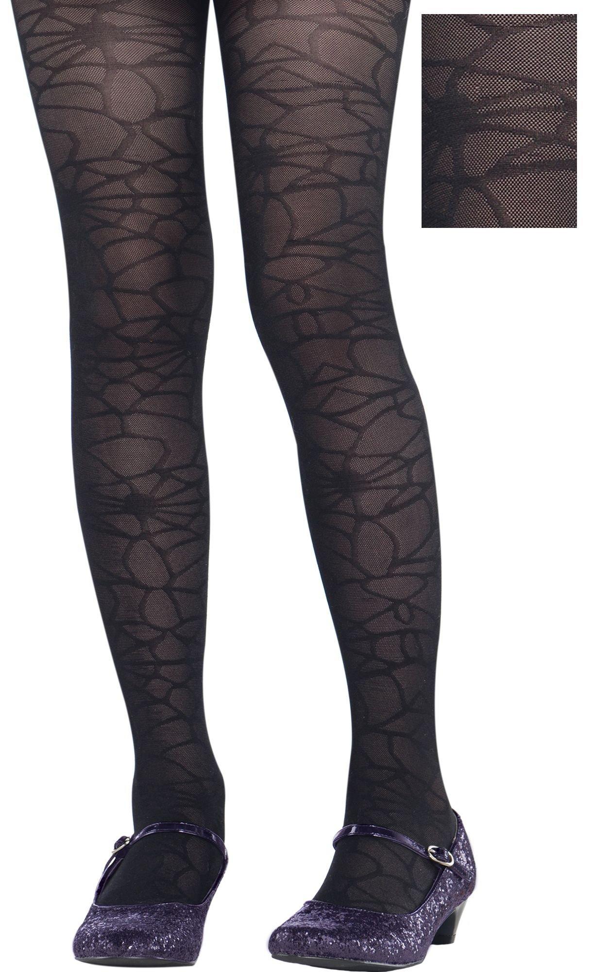 HEMOTON Halloween Mesh Stockings Spider Web Tights Pantyhose Party Costume  (Black) 