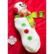 Baby Crochet Cocoon Snow Baby Costume