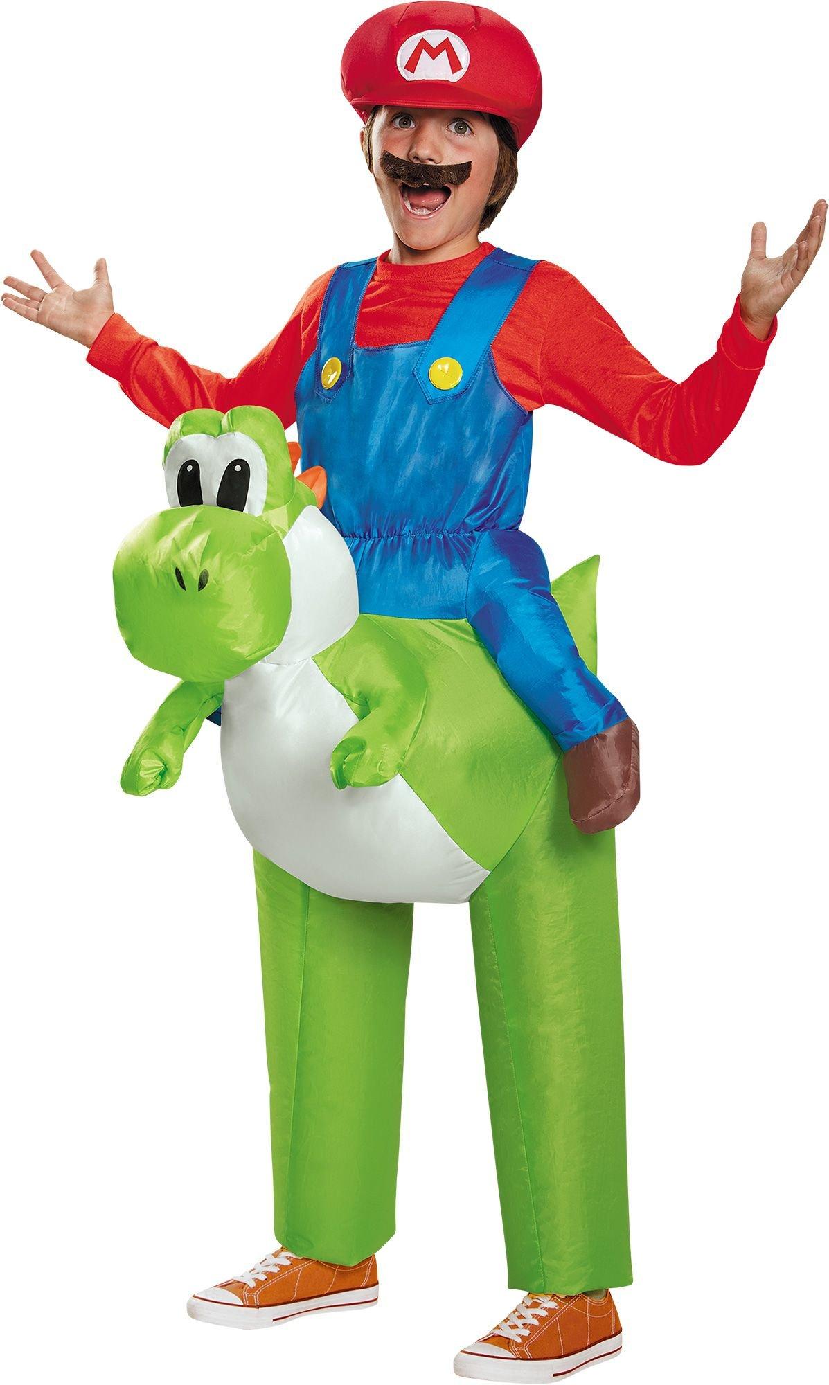 Deluxe Adult Super Mario Yoshi Dinosaur Fancy Dress Costume XL or XXL  Nintendo