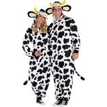 Adult Zipster Cow One Piece Costume