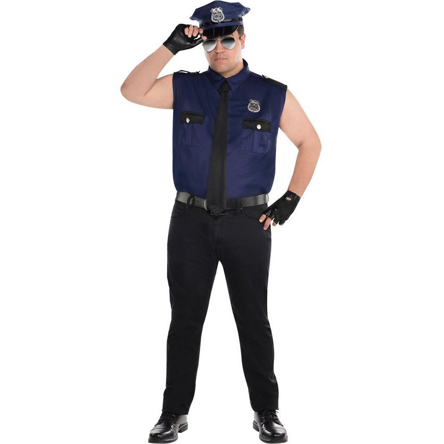 Adult Mens Police Officer Costume Fancy Dress Law & Order Party 