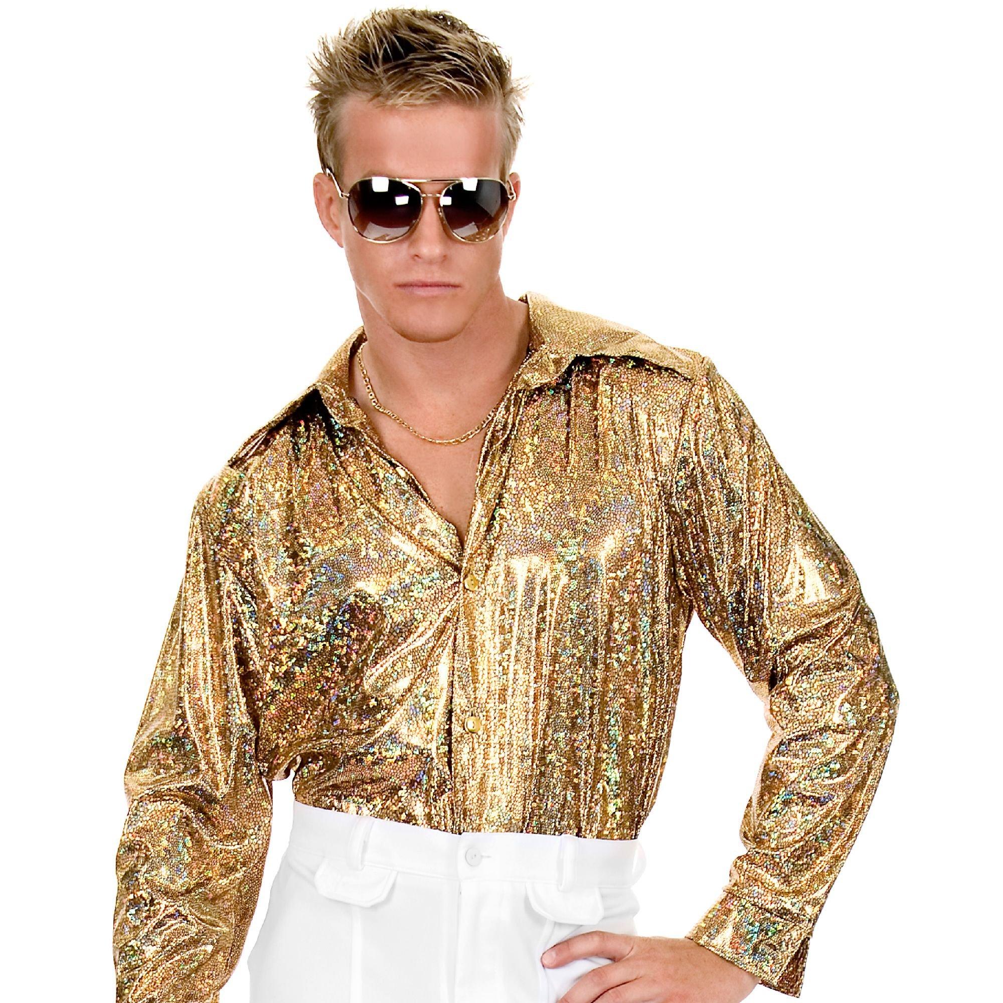 Mens gold disco costume best sale