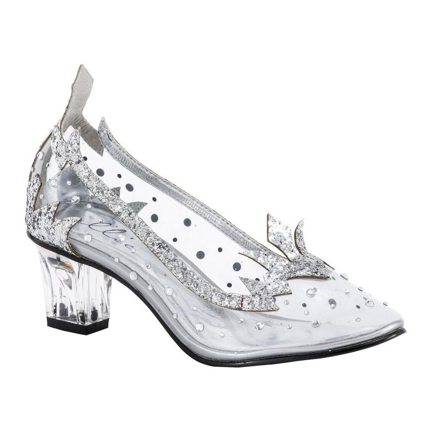 Ice Princess Silver High Heel Shoes | Party City