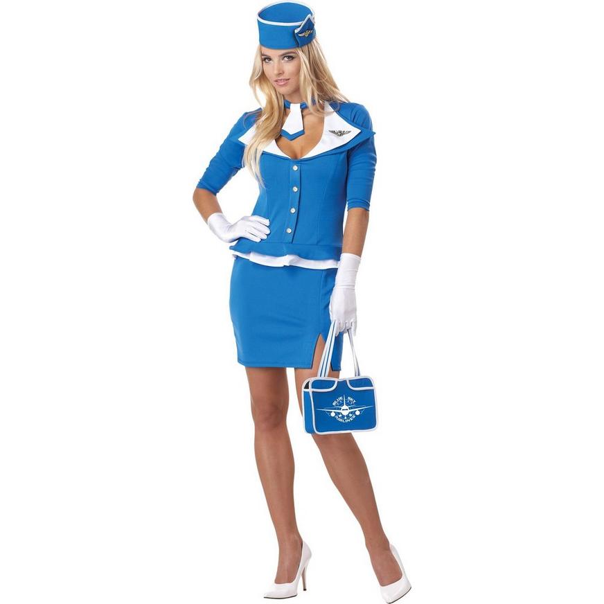 Modsætte sig svejsning dybde Retro Stewardess Costume for Adults | Party City