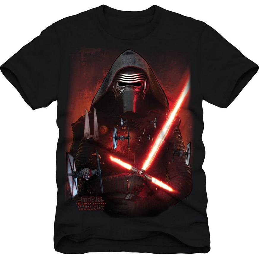 Star Wars Boys T-Shirt Officially Licensed Kylo Ren Lightsaber Free Shipping 