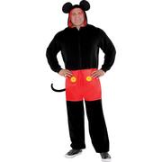 Adult Zipster Mickey Mouse One Piece Costume Plus Size