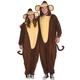 Adult Zipster Monkey One Piece Costume Plus Size