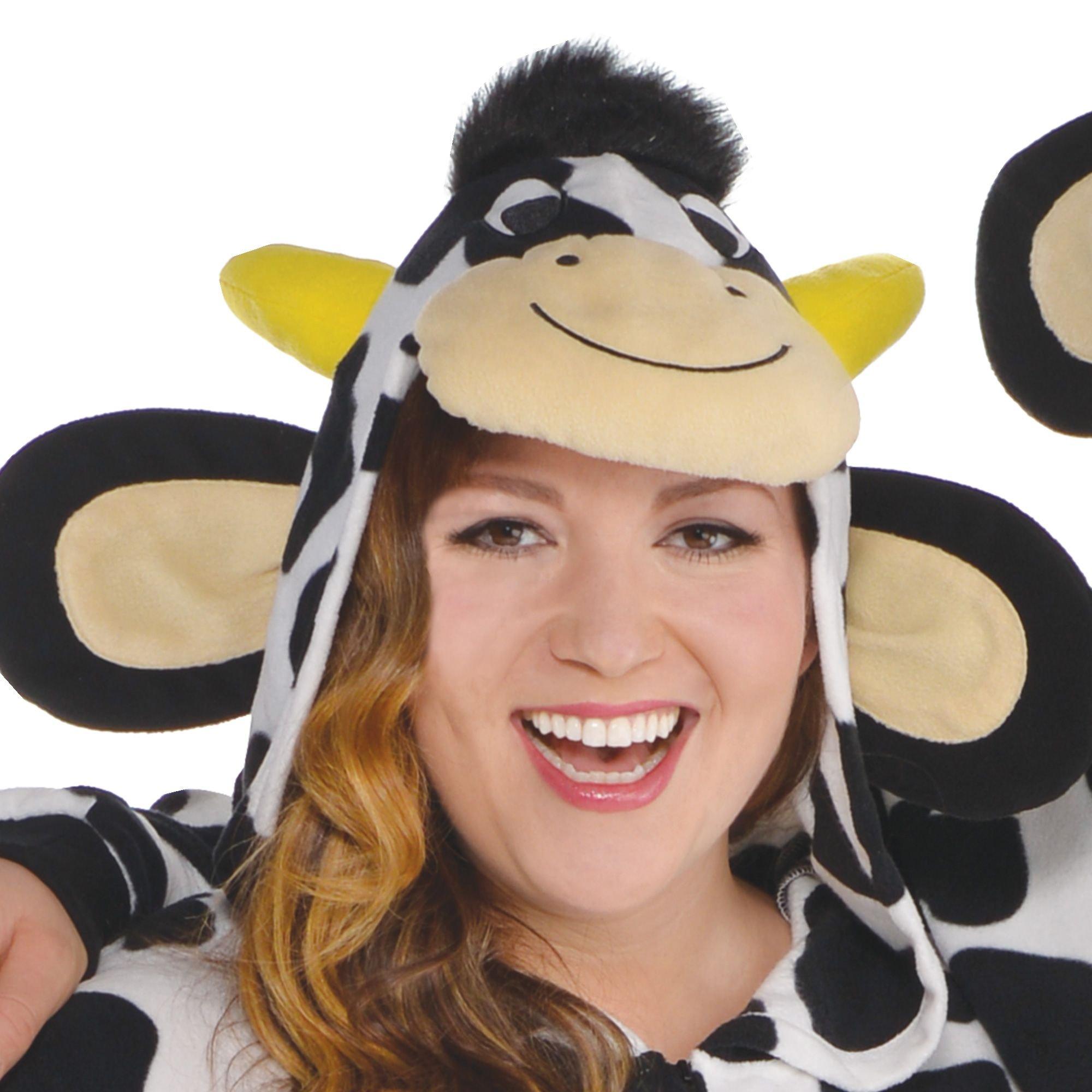 Adult Zipster Cow One Piece Costume Plus Size