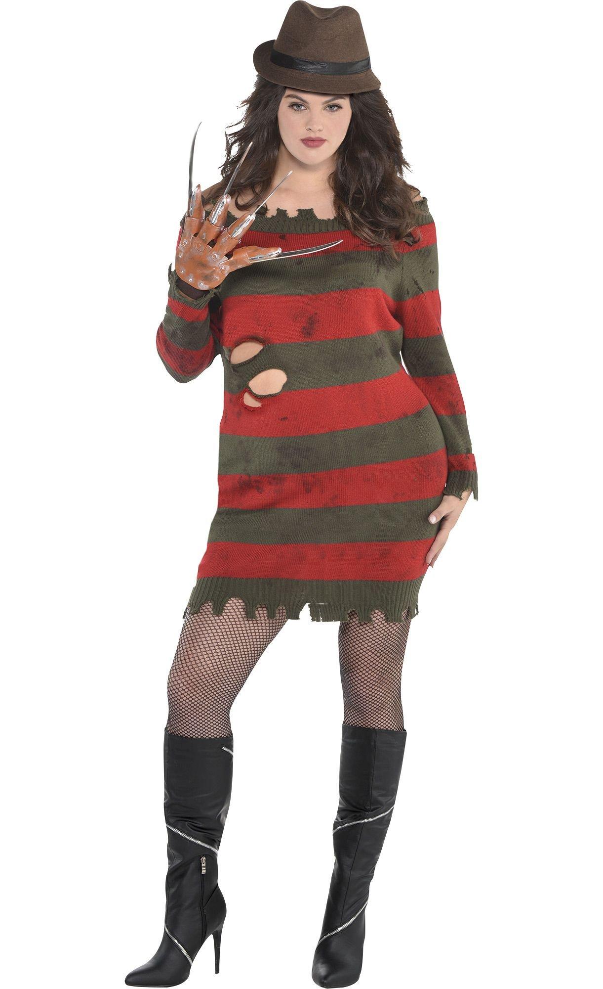 Adult Freddy Krueger Sweater Dress - A Nightmare on Elm Street