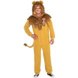 Adult Zipster Cowardly Lion One Piece Costume - The Wizard of Oz