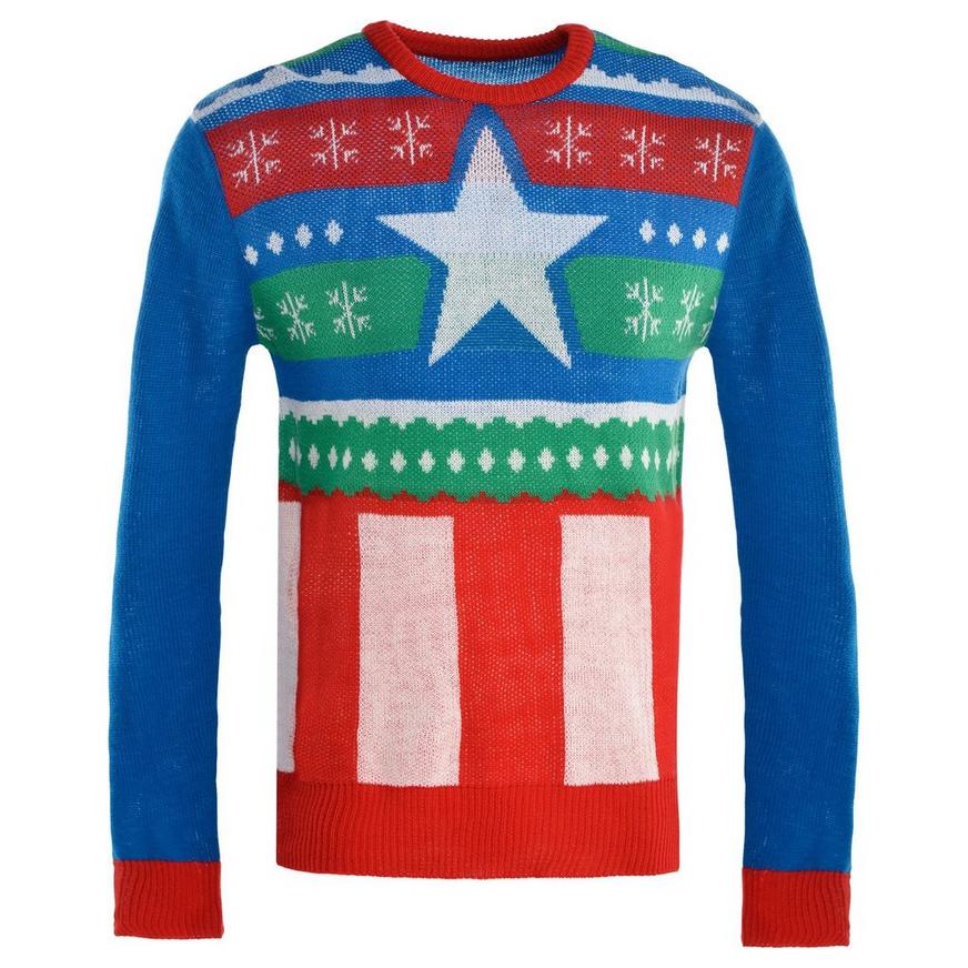 Captain America Ugly Christmas Sweater