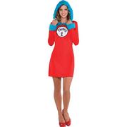 Adult Thing 1 & Thing 2 Hooded Long-Sleeve Dress - Dr. Seuss