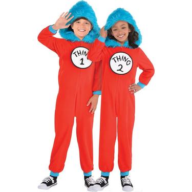 Thing 1 & Thing 2 Costume For Kids - Dr. Seuss | Party City