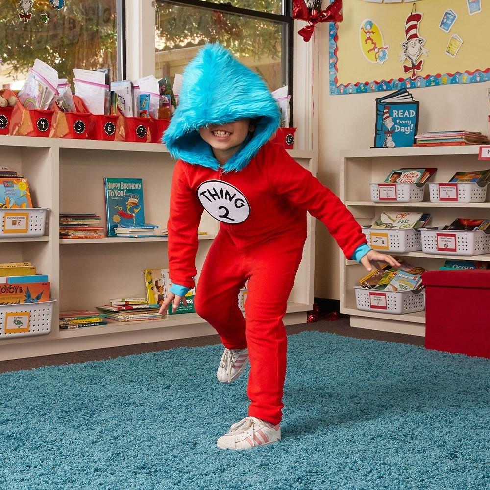 Thing 1&2 Deluxe Child Costume | Kids | Unisex | Red/Blue/White | M | FUN Costumes