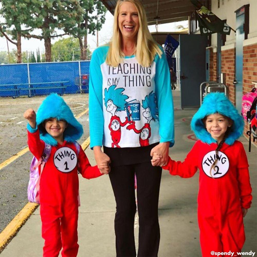 Child Thing 1 & Thing 2 One Piece Costume - Dr. Seuss