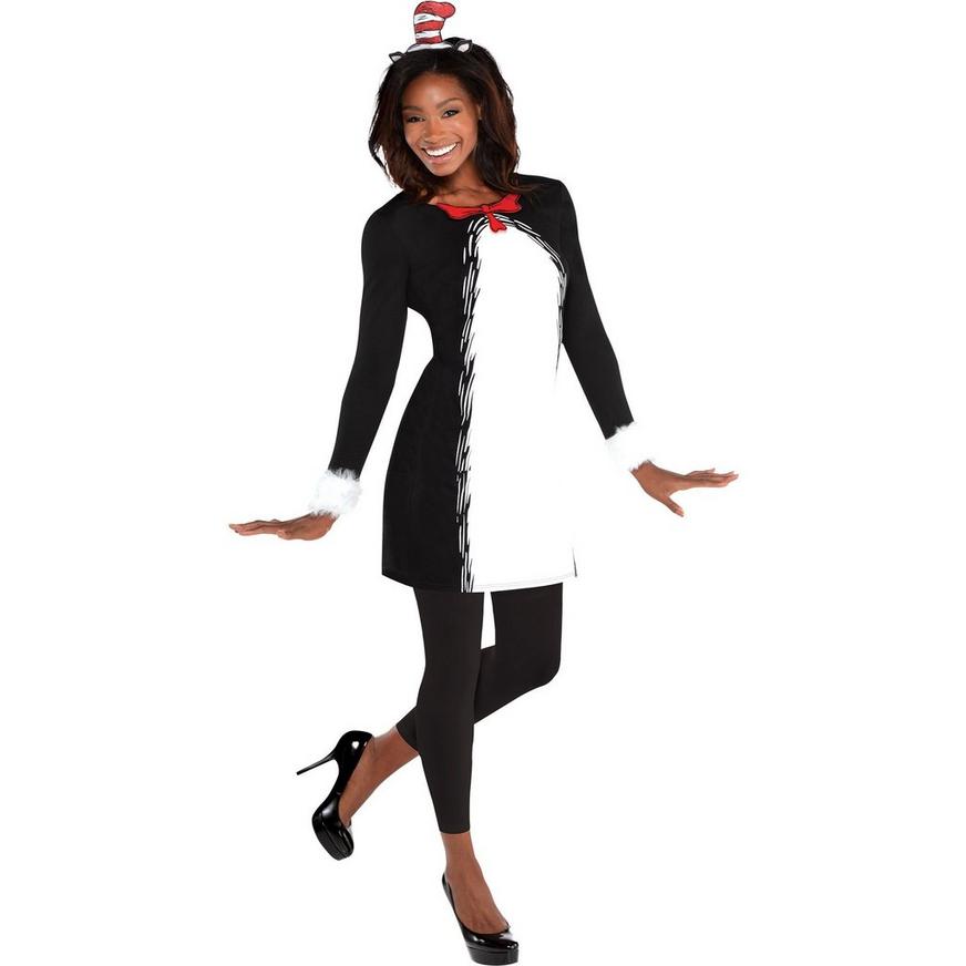 Adult Cat in the Hat Long-Sleeve Dress - Dr. Seuss