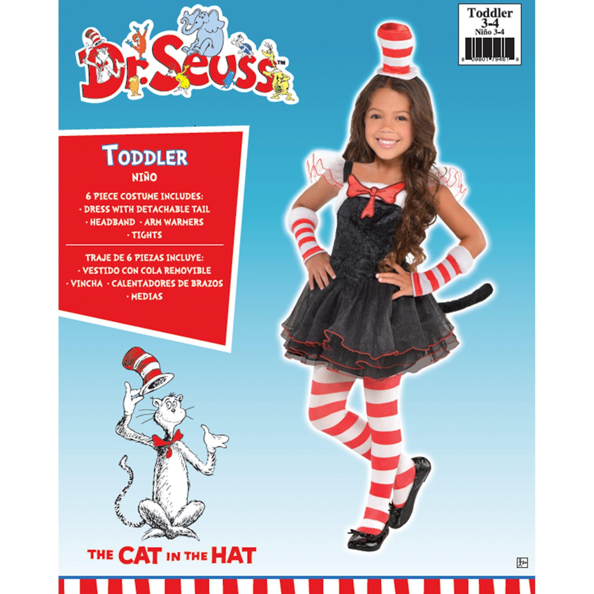 Dr. Seuss Toddler Girls Cat in the Hat Tutu Costume