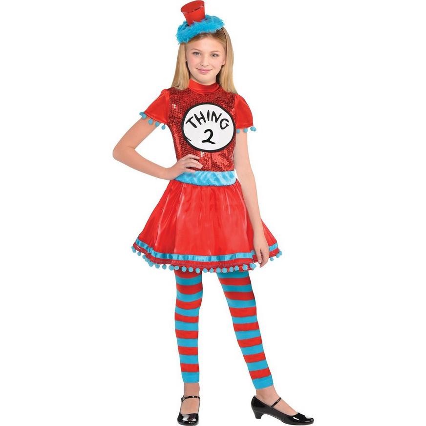 Girls Thing 1 & Thing 2 Dress Costume - Dr. Seuss