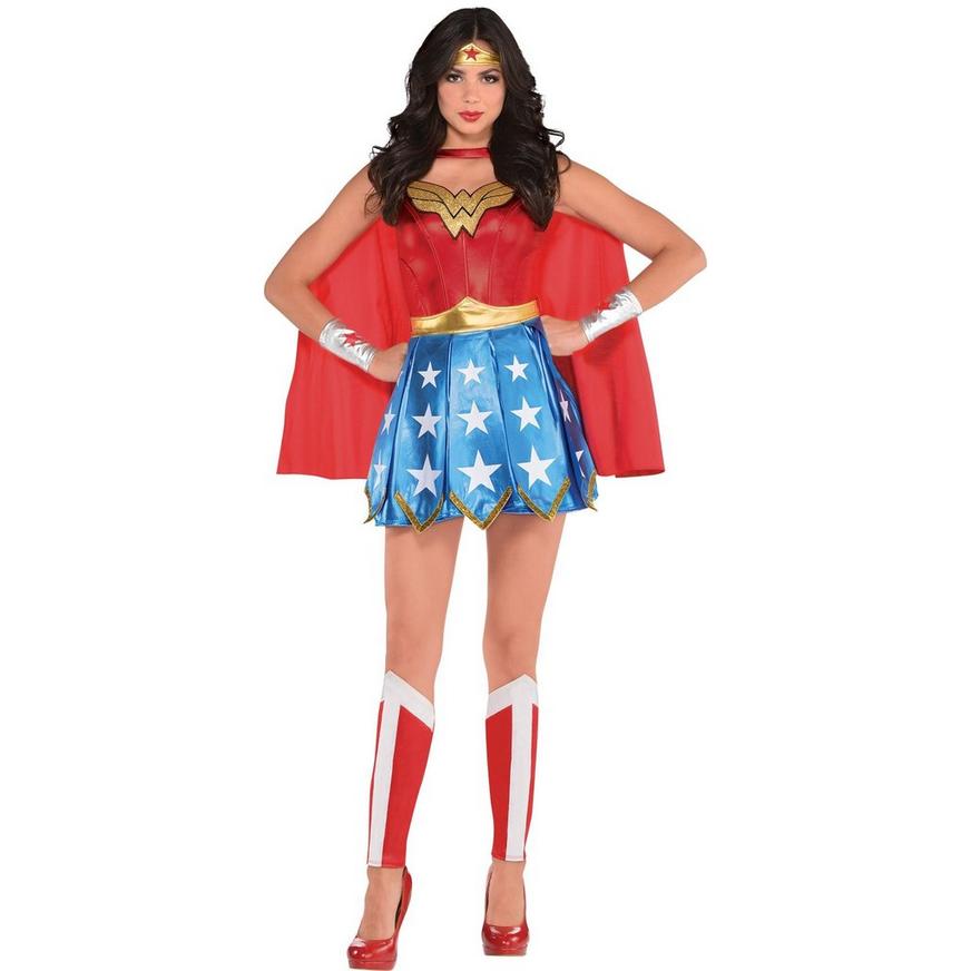 Adult Girls Wonder Woman Diana Prince Dress Cosplay Costume Outfit Set Halloween 