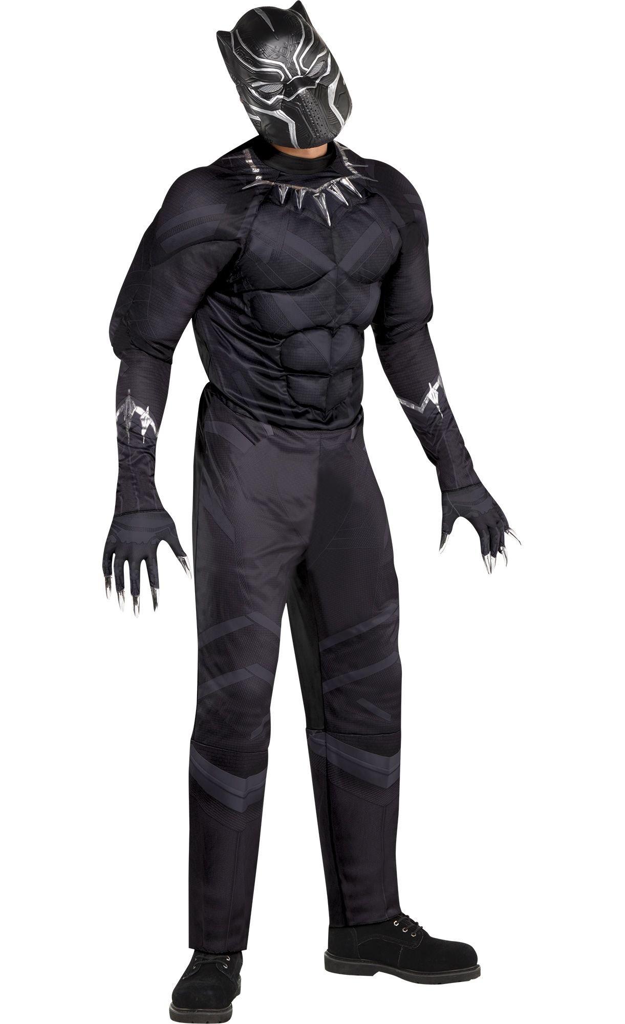 Adult Black Panther Muscle Costume - Black Panther