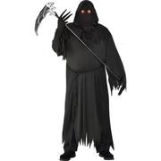 Mens Light-Up Glaring Grim Reaper Costume Plus Size