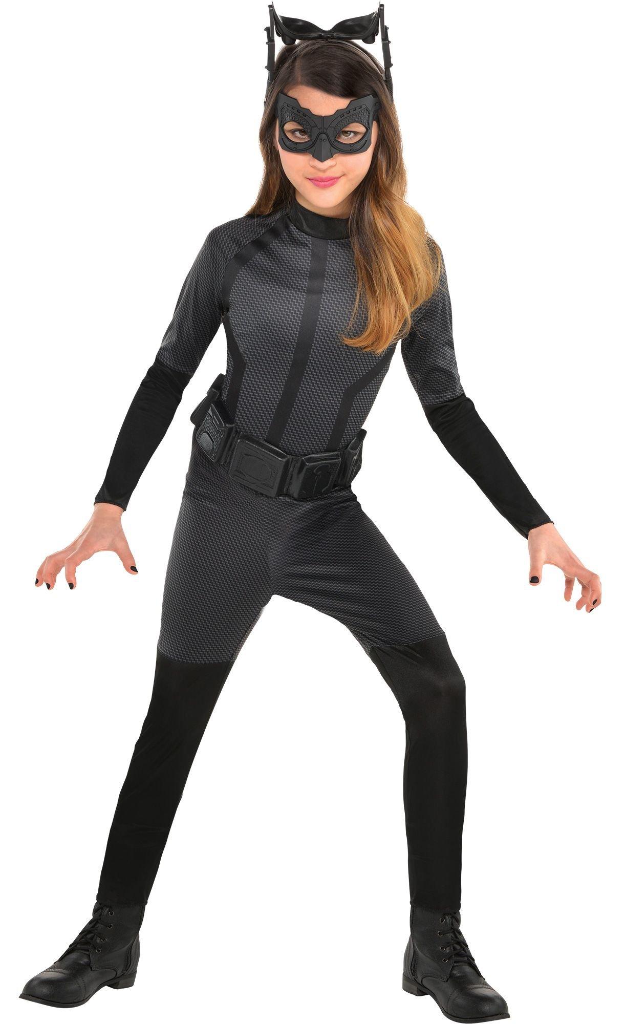 Kids' Black Catwoman Deluxe Costume - Batman: The Dark Knight Rises | Party  City