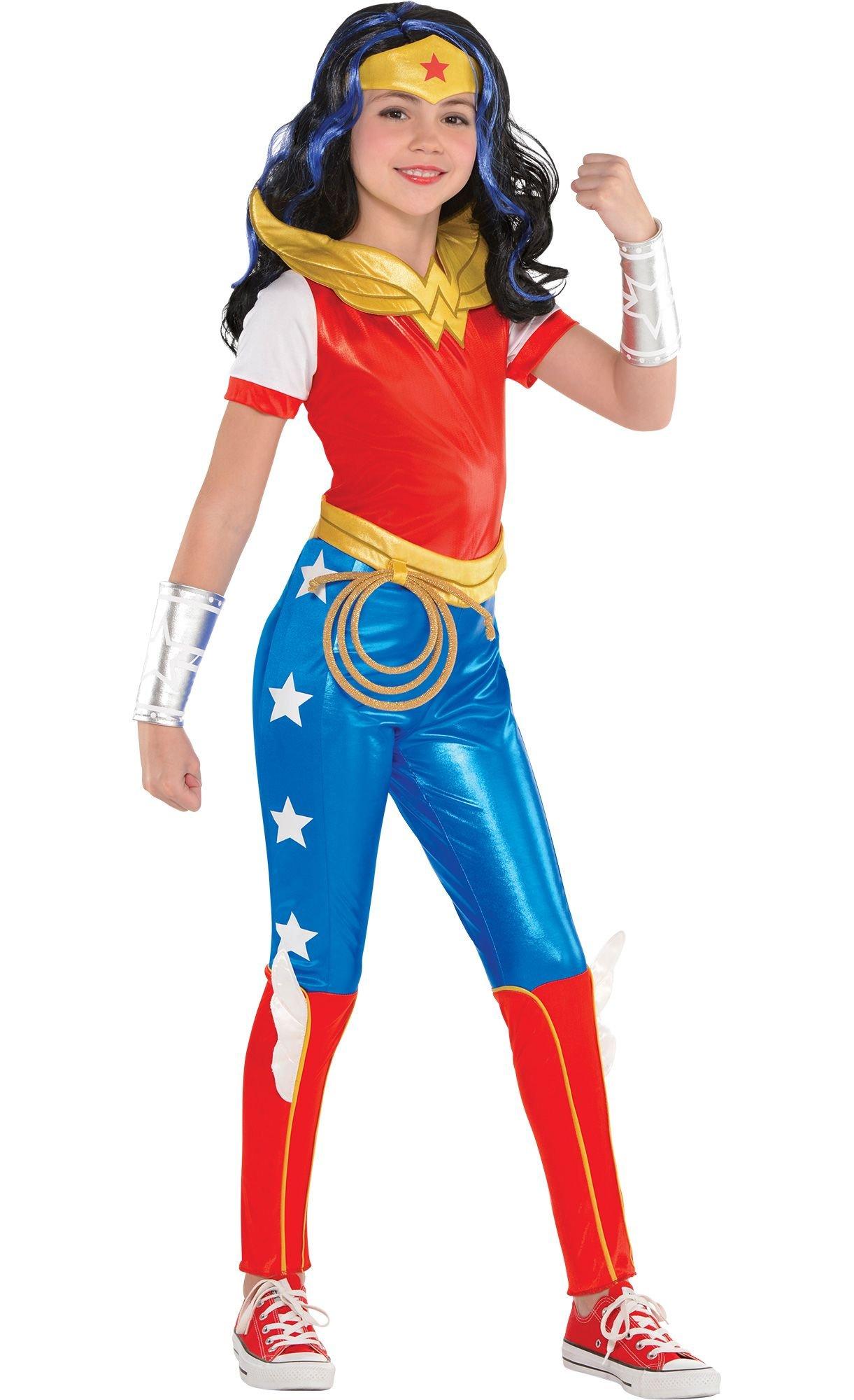 Girls Wonder Woman Jumpsuit Costume - DC Super Hero Girls