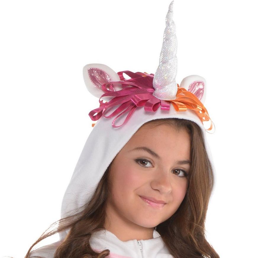 Girls Zipster Unicorn One Piece Costume