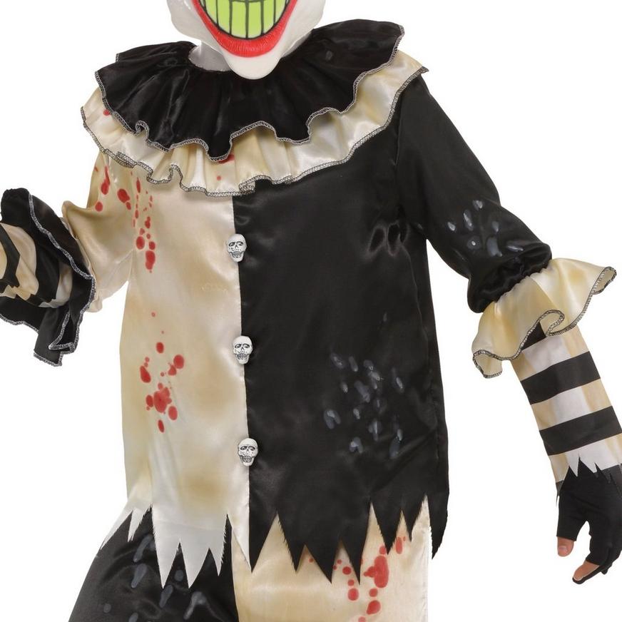 Boys Glow-in-the-Dark Carnival Nightmare Clown Costume