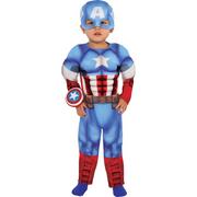 Baby Captain America Muscle Costume