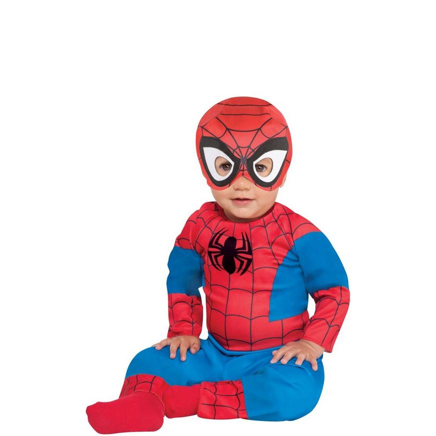 esquina trompeta estas Baby Spiderman Costume | Party City