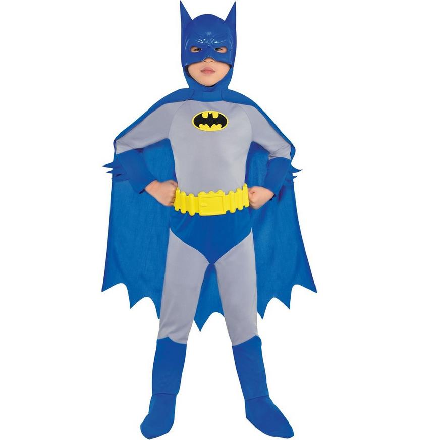 Toddler Batman Costume Boys Baby Super Hero Bat Man Movie Fancy Dress Outfit 
